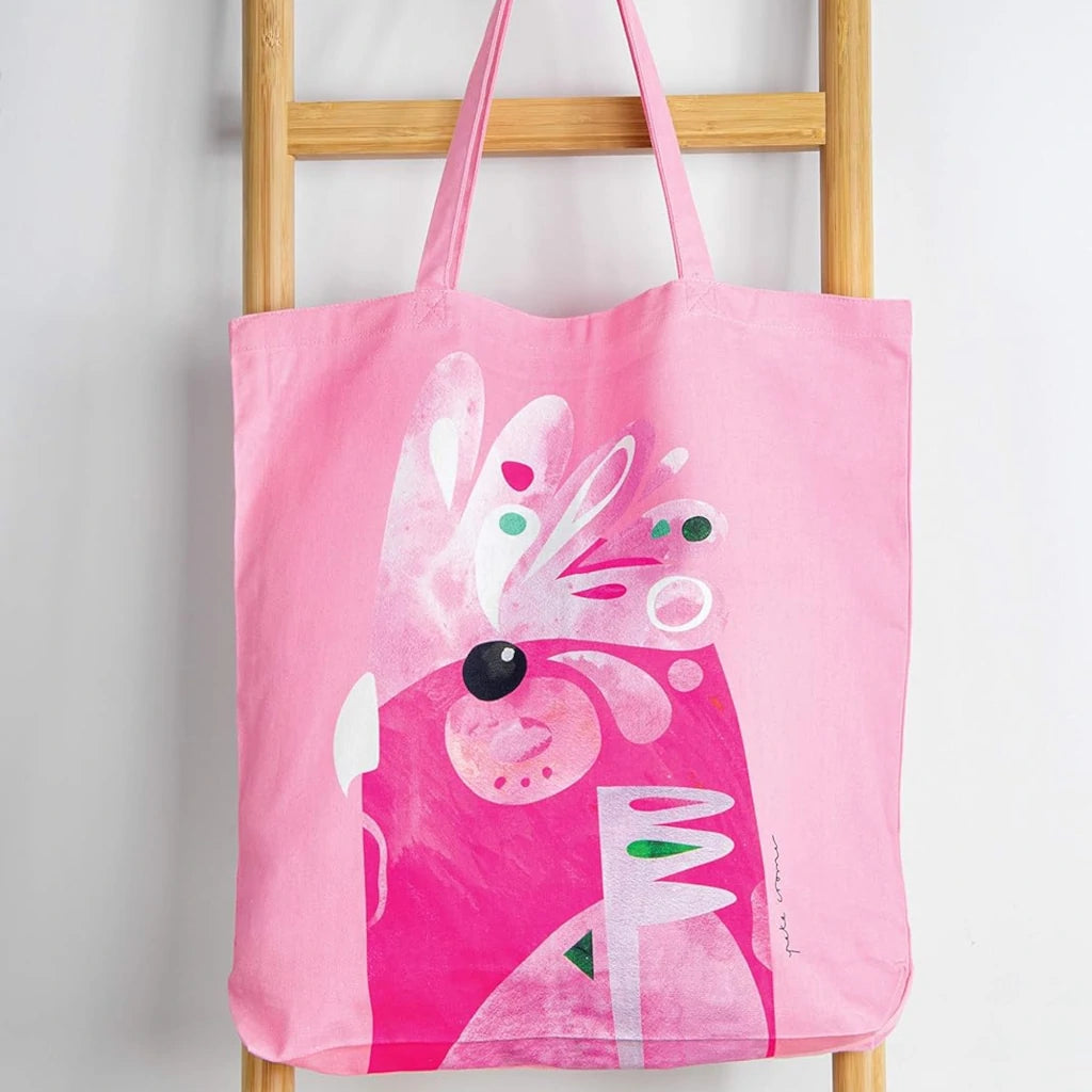 Maxwell & Williams Pete Cromer Grote Tote Bag met Kaketoe, 100% Katoenen Draagtas, 42 x 41 Centimeter Maxwell & Williams Pete Cromer Grote Tote Bag met Kaketoe, 100% Katoenen Draagtas, 42 x 41 Centimeter
