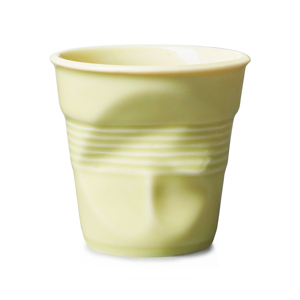 Taza arrugada tipo espresso de porcelana 80 ml Revol-Amarillo Acido (Nuevo Color)-REV659569