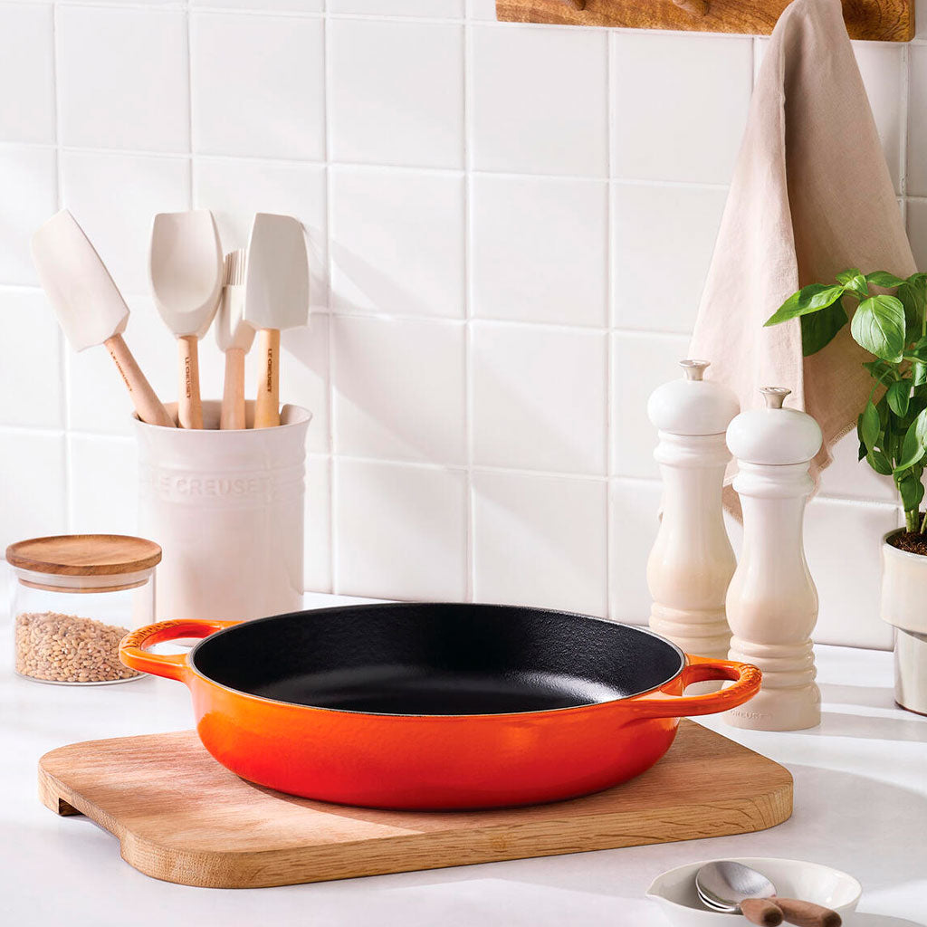 Le Creuset Volcanique 3.5 Qt. Enameled Cast Iron Risotto Pot Le Creuset Volcanique 3.5 Qt. Enameled Cast Iron Risotto Pot