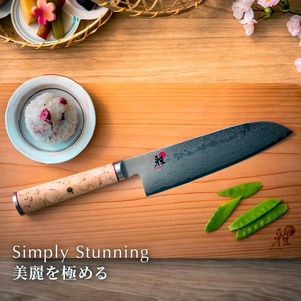 Cuchillos japoneses Miyabi de acero damasco-