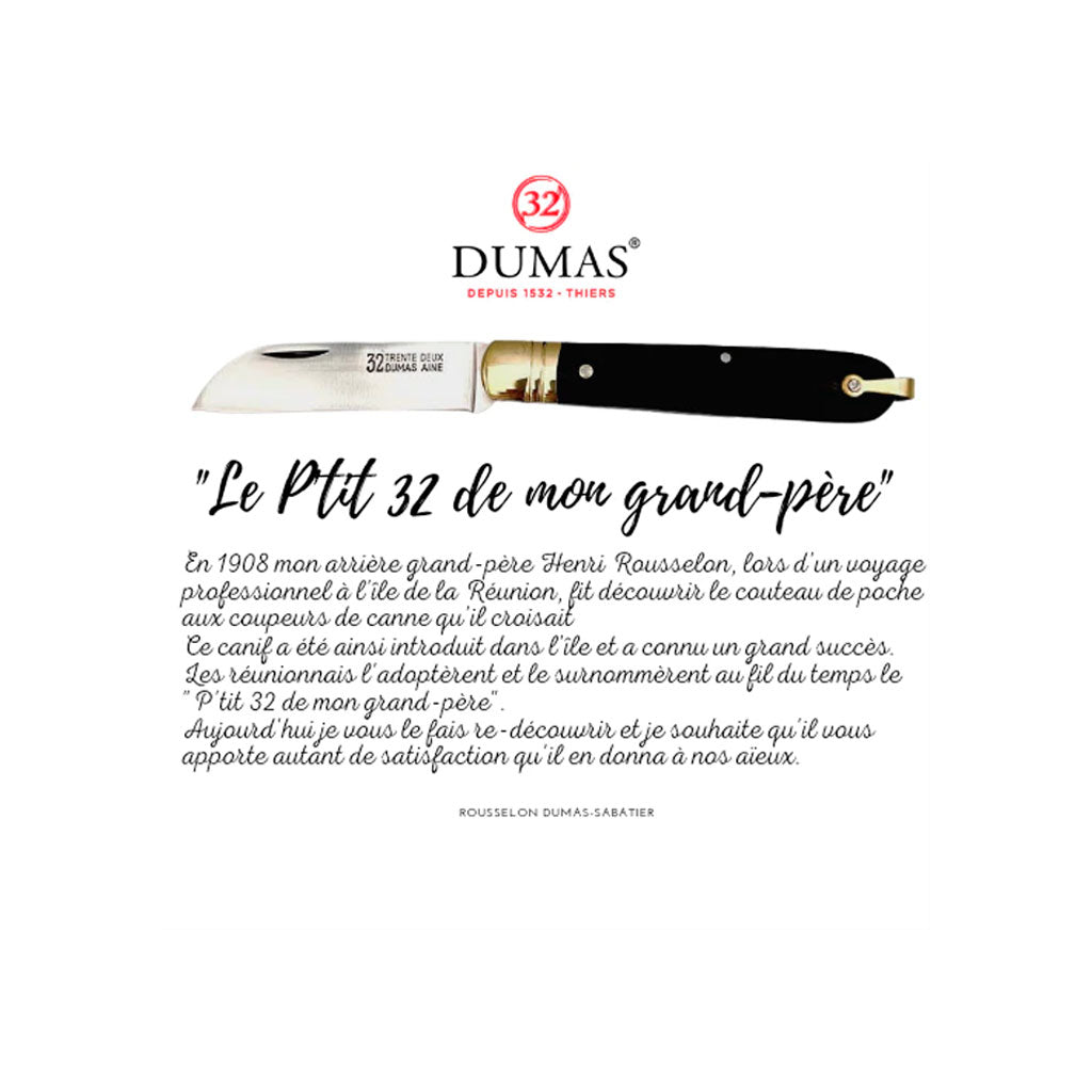 Navaja "Le Petit 32" Dumas (un cuchillo plegable con historia)-DUM958020