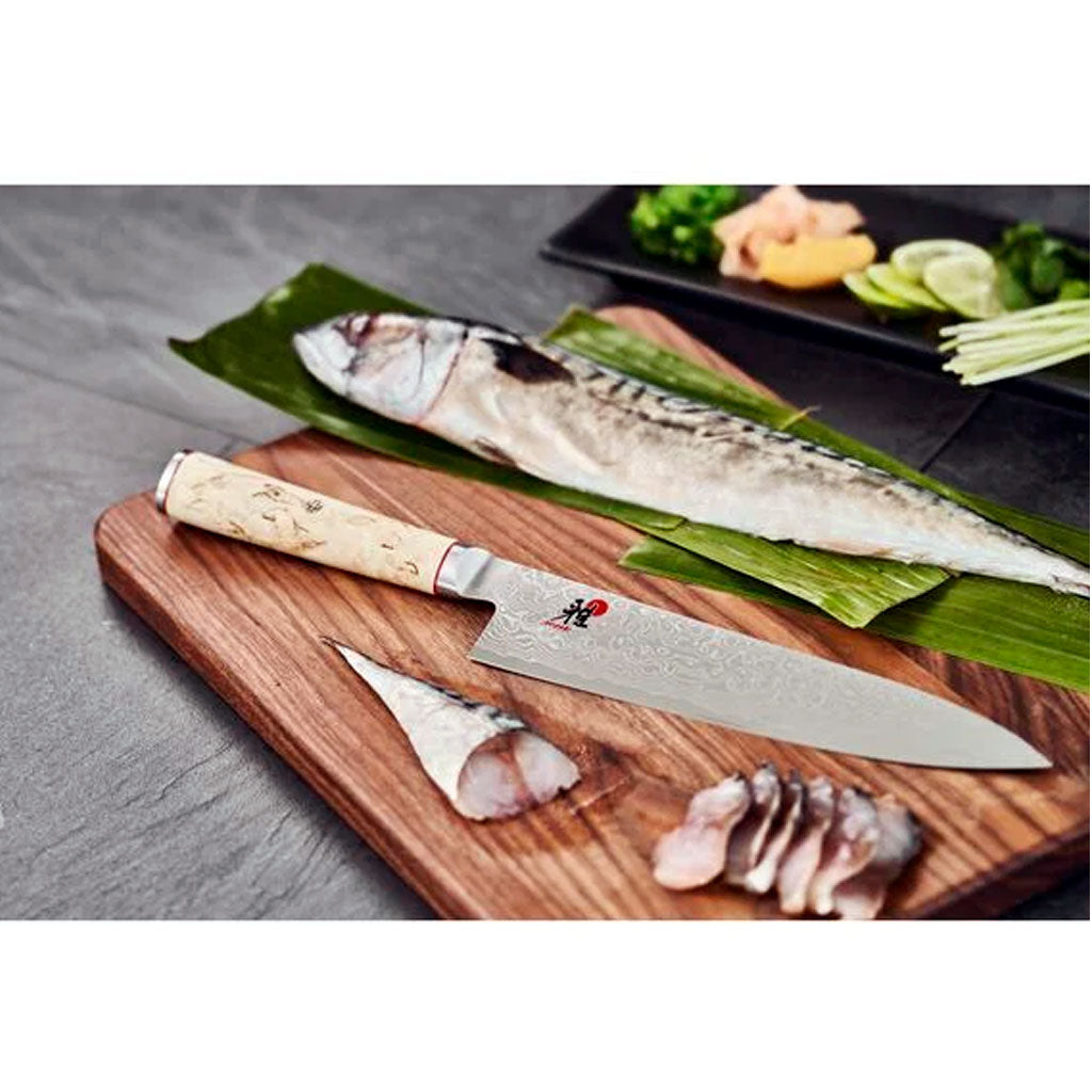 Cuchillo de chef acero inoxidable damasco japonés 20 cm