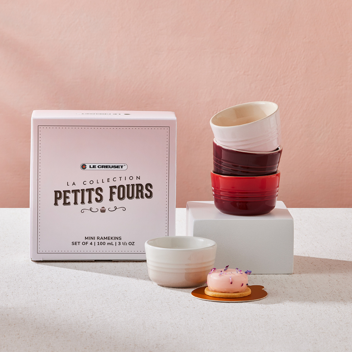Le Creuset Set of 4 Petit Fours Mini Ramekins - Claudia&Julia