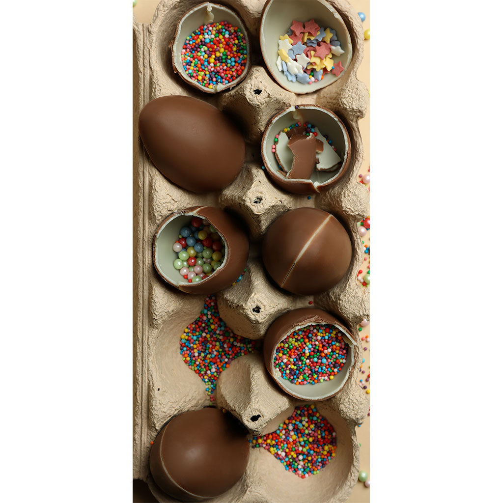 Set de 3 moldes para huevos de chocolate 3D Ibili-IBI791800