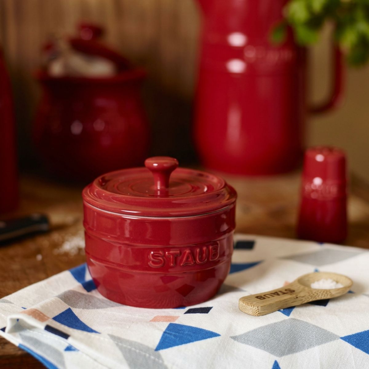 Keramikdose für Salz und Gewürze Staub