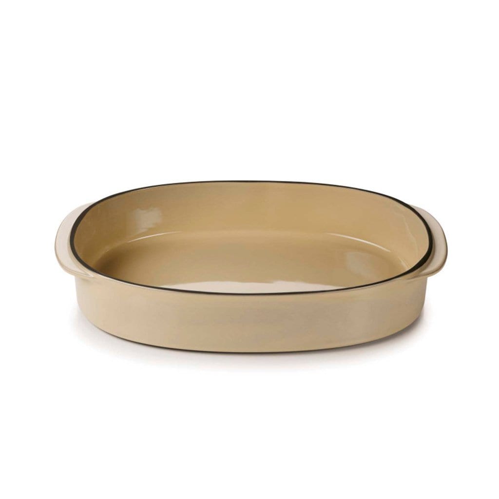 Set Di 2 Teglie Da Forno In Ceramica Dipinta A Mano Stile Rétro: Grandi E Piccole, Con Manici, Adatte A Microonde E Lavastoviglie (Motivi Floreali Verdi)