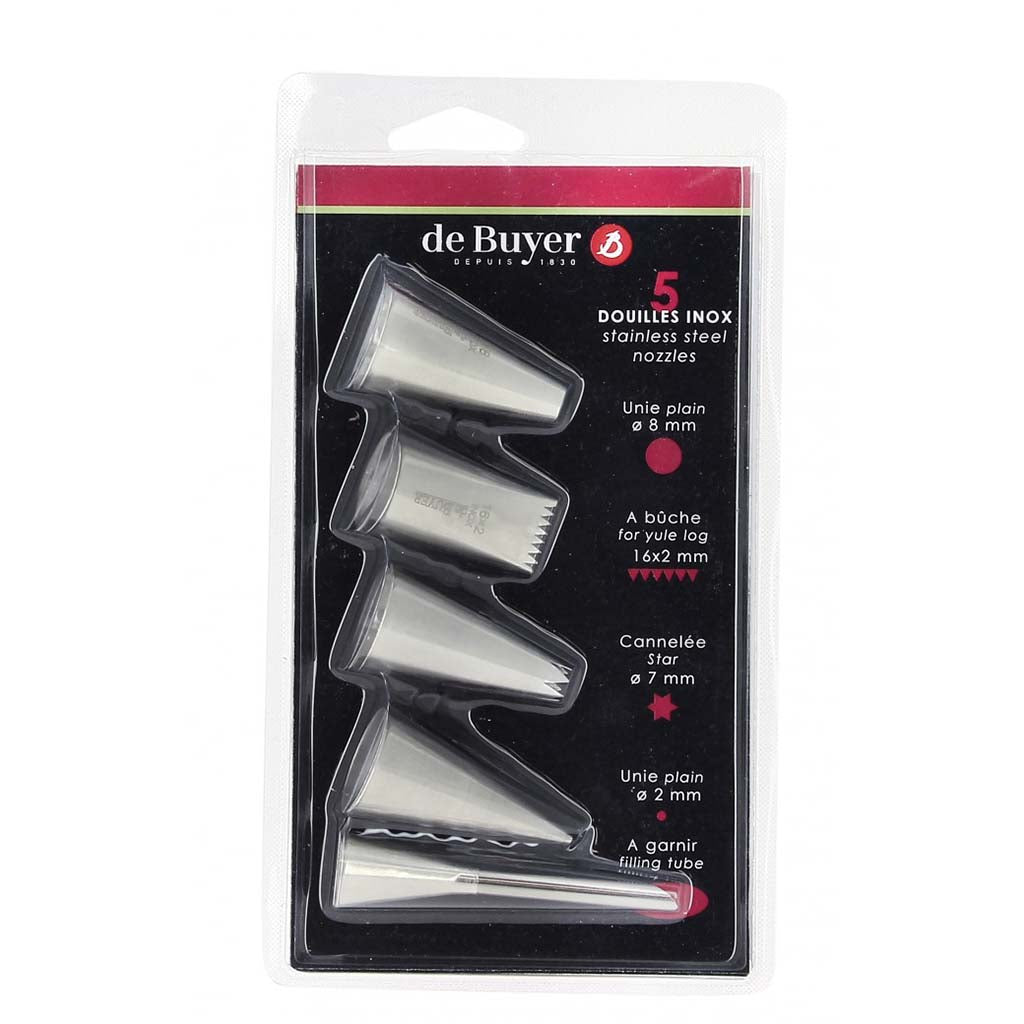Set de 5 boquillas inox De Buyer-BUY211405