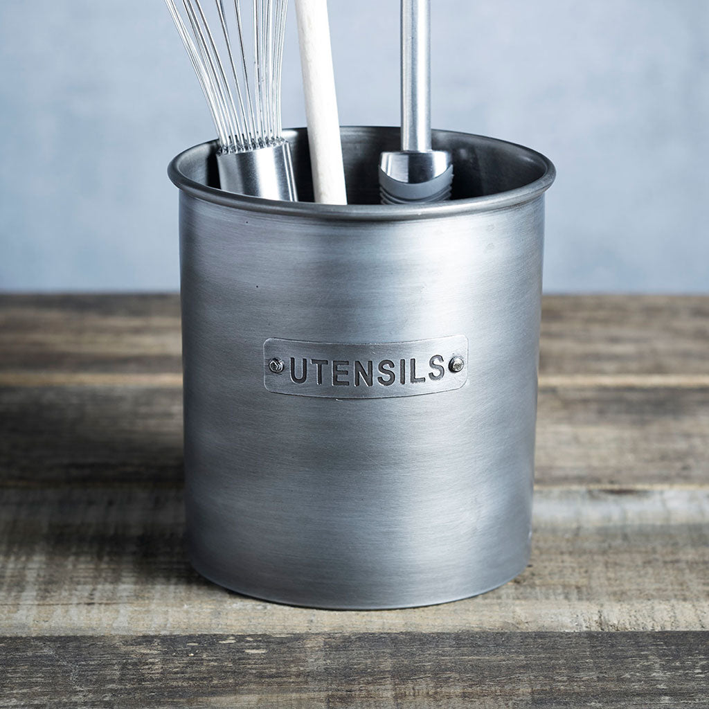 Bote para utensilios metálico Industrial Kitchen de KitchenCraft-KITINDUTENSIL