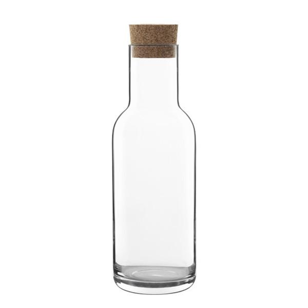 Botella cristal vintage 1 litro resistente para agua bebidas