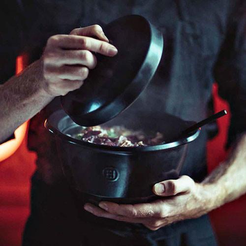 Cacerola "Faitout" Emile Henry Negra - Claudia&Julia