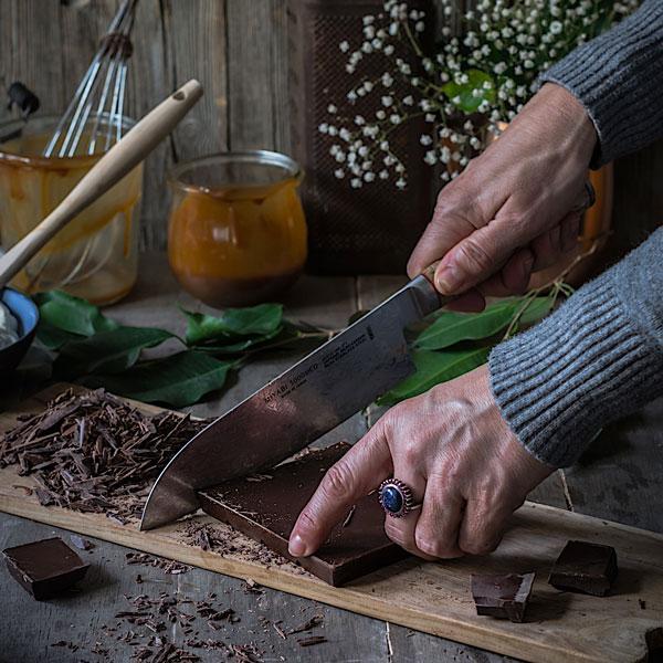 Cuchillo Miyabi de cocina de 13 cm en acero damasquino de 48 capas
