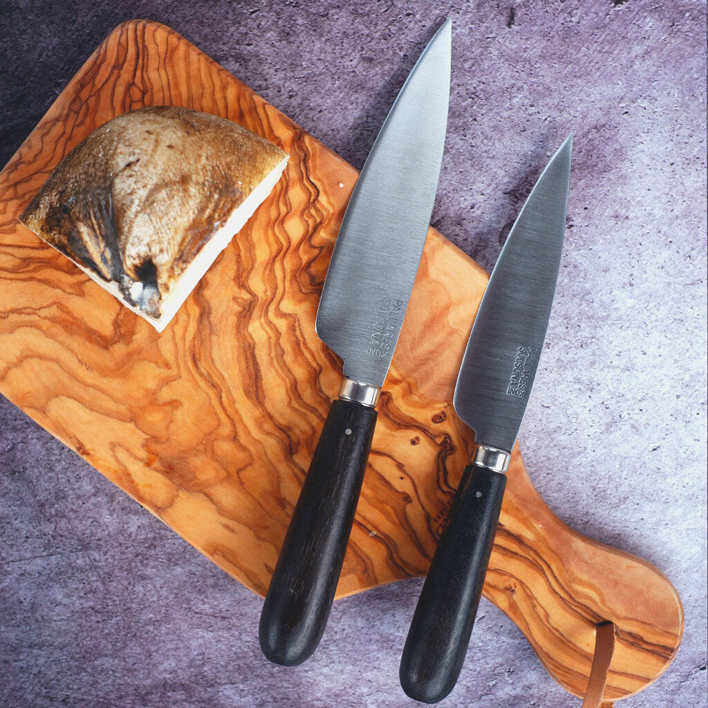 Cuchillo de cocina con mango redondeado de Ébano Pallarès-