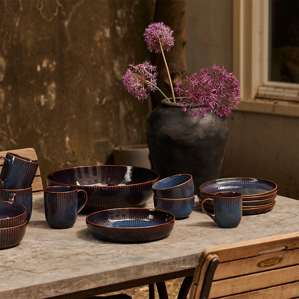 Ciotola In Gres Color Zucca - Collezione Arpeggio, Diametro 15 Cm, Interno Lucido Ed Esterno Opaco - Foto 12