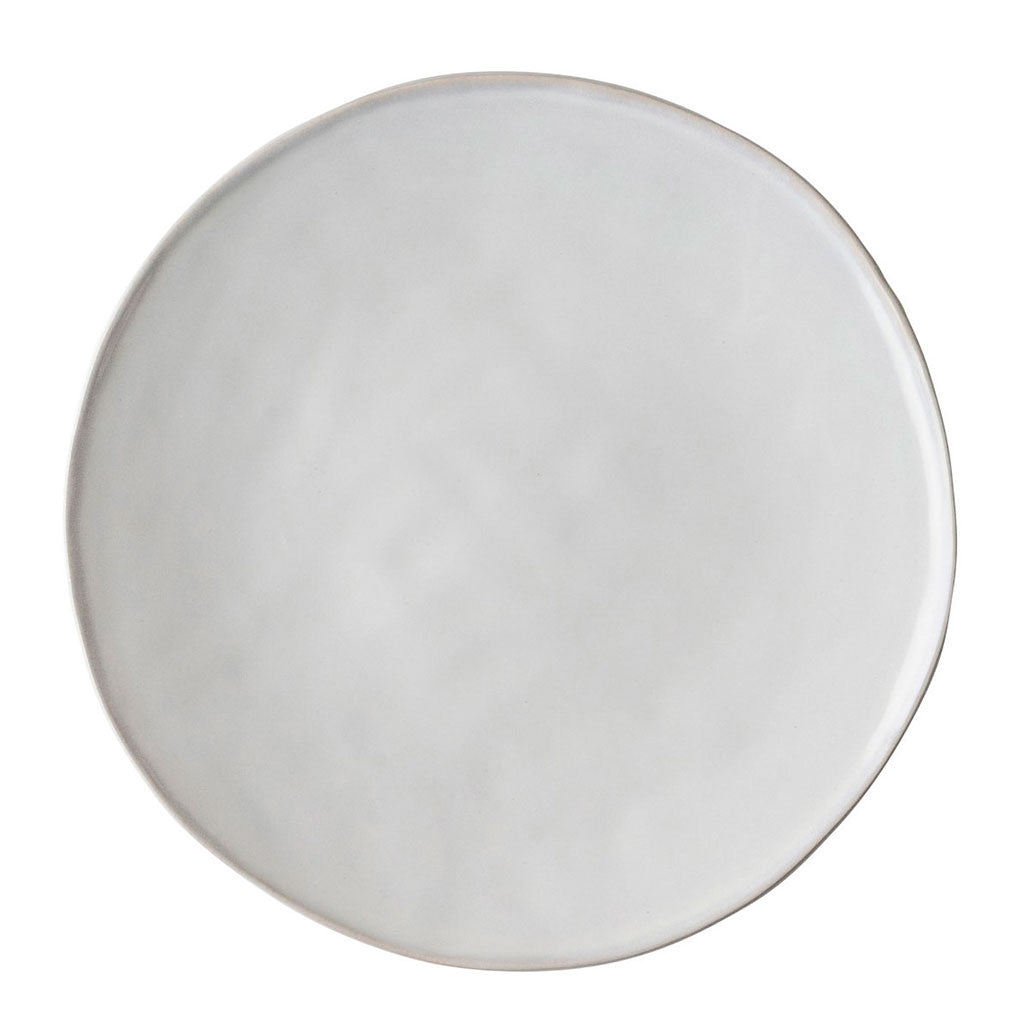 Plato de cena de gres Organic Collection-26,5 cm-Blanco-LAU182059