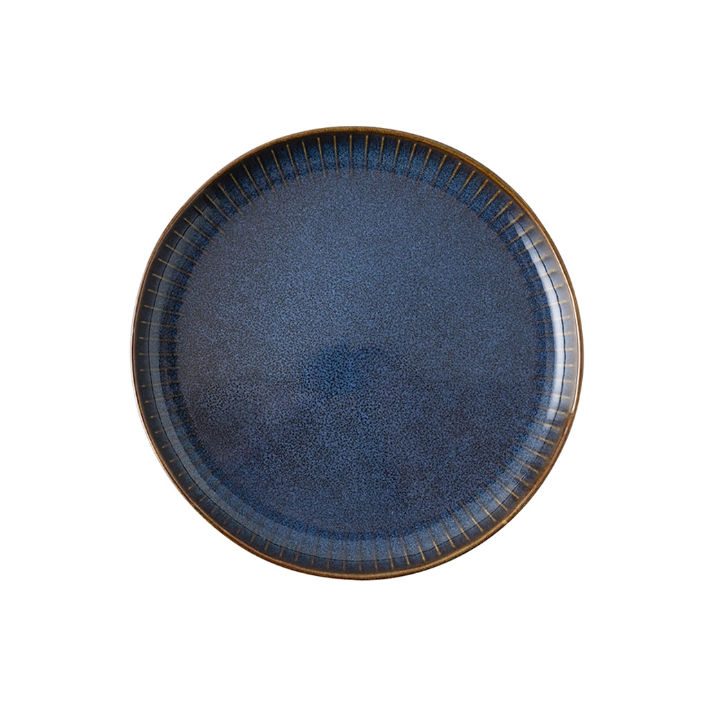 Platos de gres Sapphire Dutch Rose-Llano 21.5 cm-Azul-LAU183439