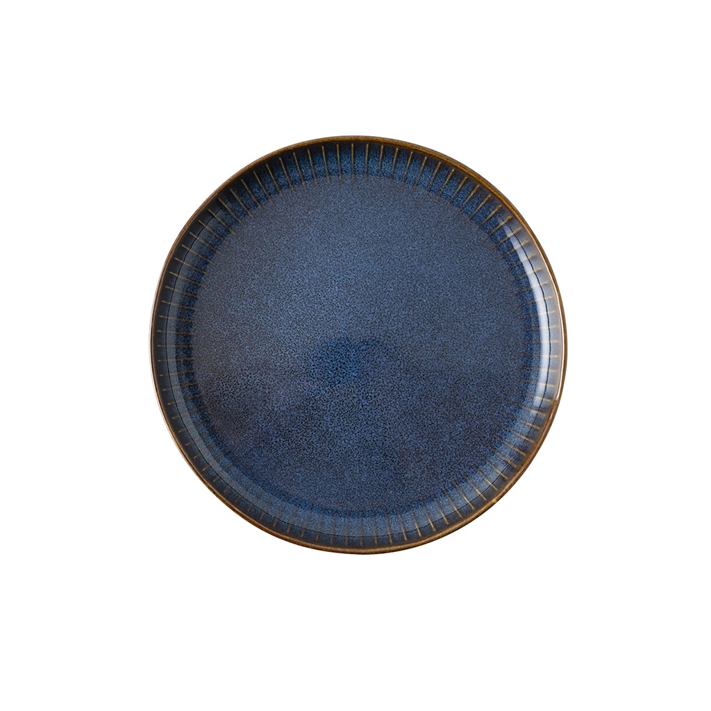 Platos de gres Sapphire Dutch Rose-Llano de postres 18.5 cm-Azul-LAU183437