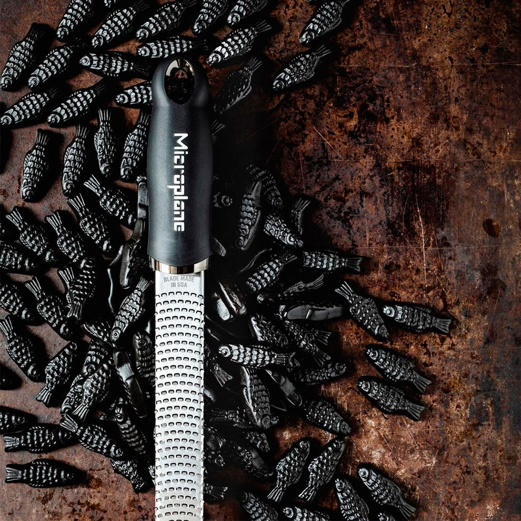 Grattugia Microplane Per Agrumi E Formaggio | Lame In Acciaio Inossidabile | Manico In Legno Di Noce - Foto 10