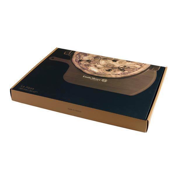 Conjunto bandeja cerámica para pizza y pala de madera Emile Henry - Claudia&Julia