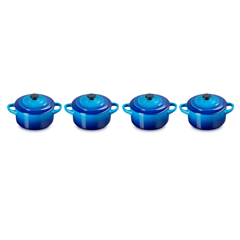 Set de 4 Mini-Cocottes Ronde Céramique 10 cm Volcanique Le Creuset : achat, vente - Cuisine Addict Set de 4 Mini-Cocottes Ronde Céramique 10 cm Volcanique Le Creuset : achat, vente - Cuisine Addict