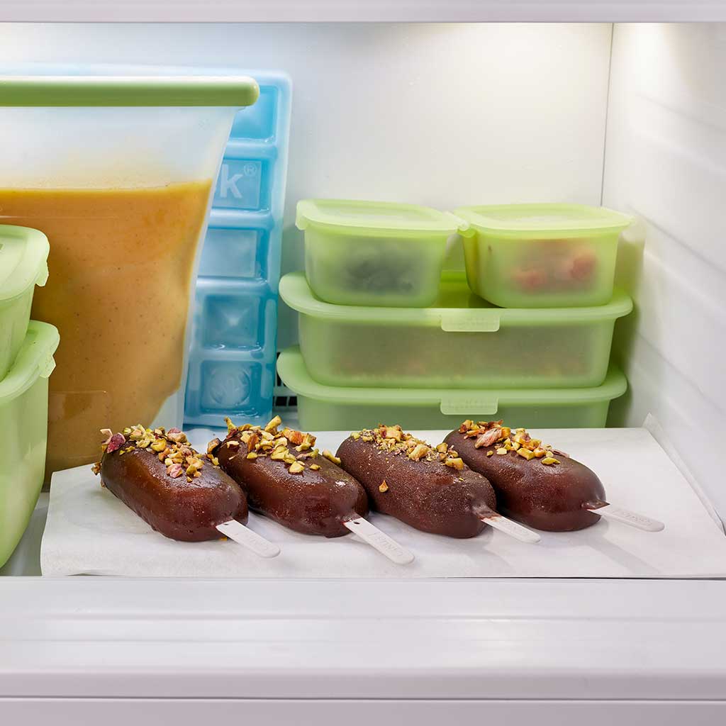Set moldes para helados apilables con recipiente para fundir chocolate