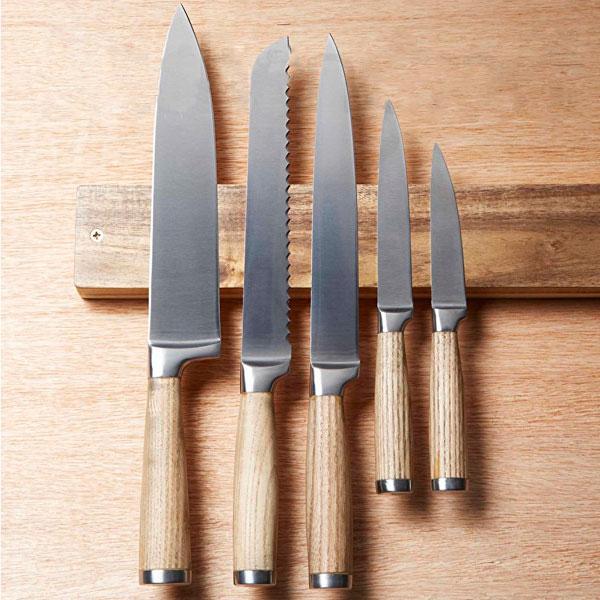 Soporte de madera imantado para cuchillos Kitchen Craft - Claudia&Julia