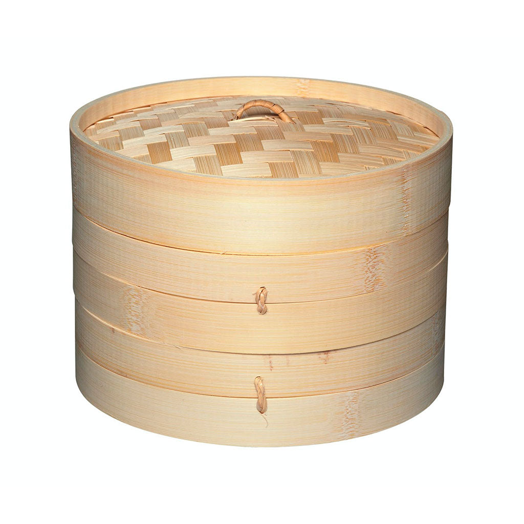 Vaporera de bambú con tapa KitchenCraft-KITKCBAMBOO