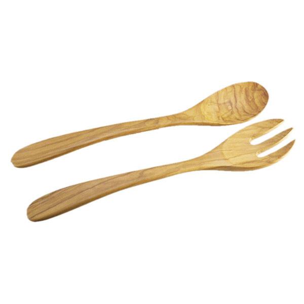 Conjunto de tenedor y cuchara de madera de olivo Bérard - Claudia&Julia