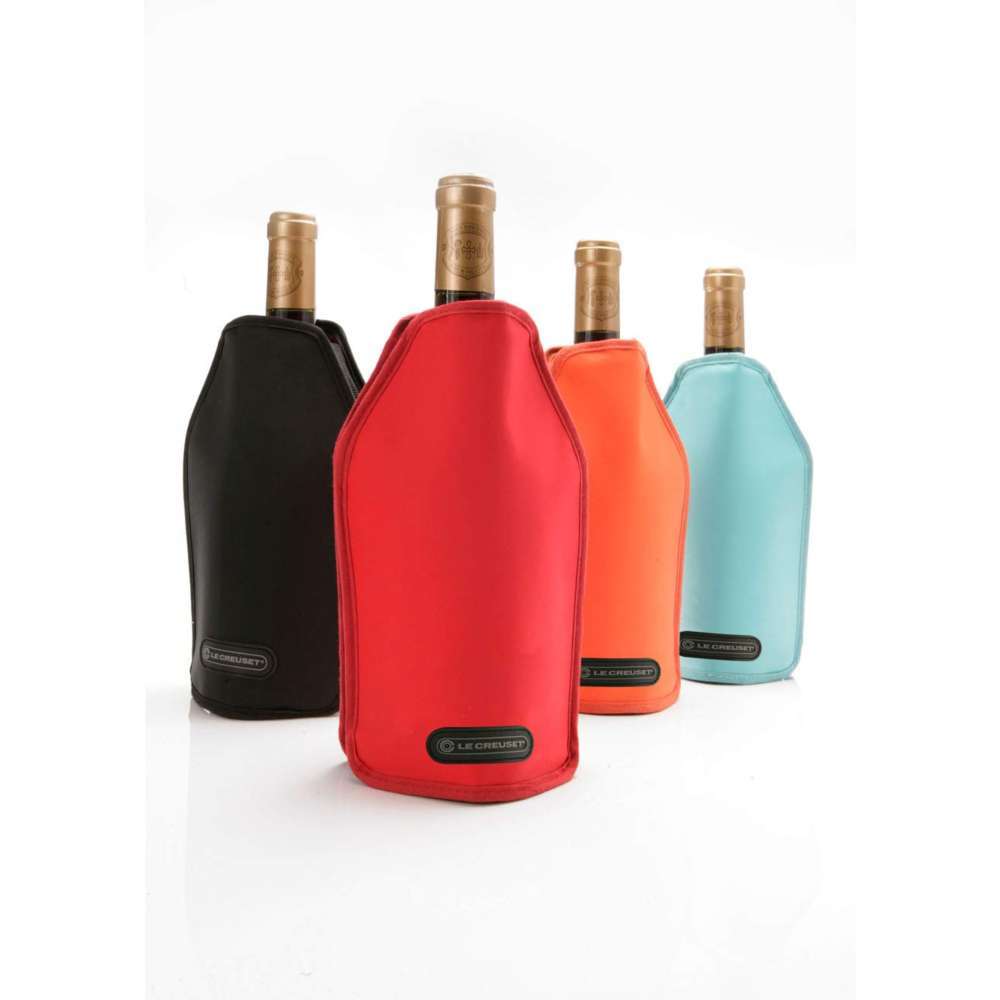 Tradineur - Enfriador de botellas de vino y cava ajustable, reutilizable,  plástico y gel, cierre de velcro, funda frío impermeab