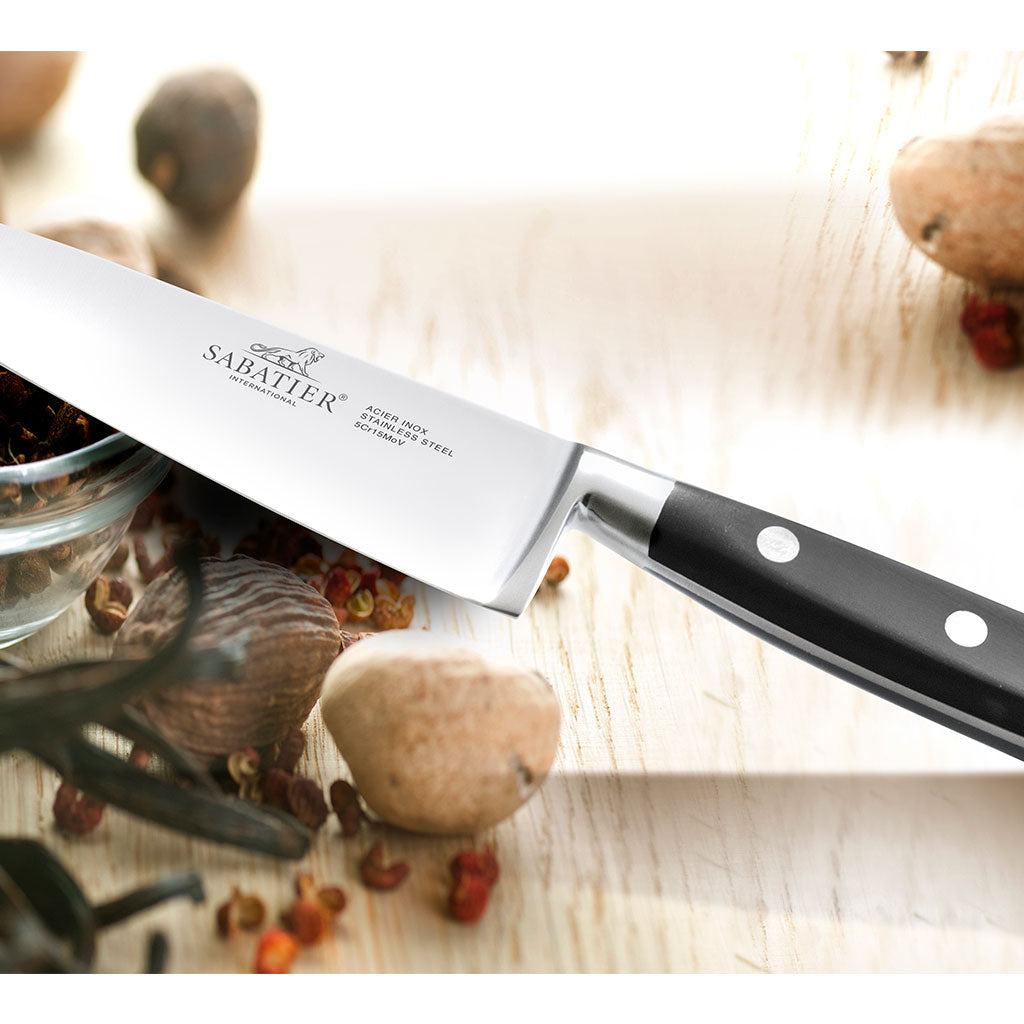 Chef Knife  Kitchen Review Sabatier Authentique Carbon Steel Chef