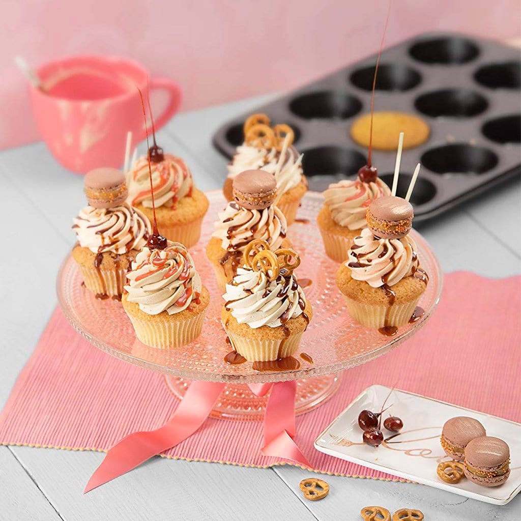 Cupcake Förmchen Punkte Hellblau & Zickzack-Muster Hellblau, 100 Stück