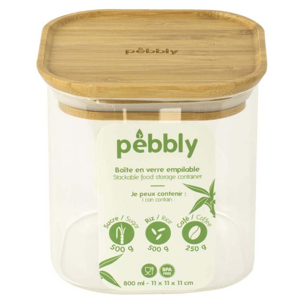 Barattoli Vetro Con Coperchio Bambù - 3 Pezzi Da 2200ml, Ideali Per Pasta, Farina E Cereali - Foto 8