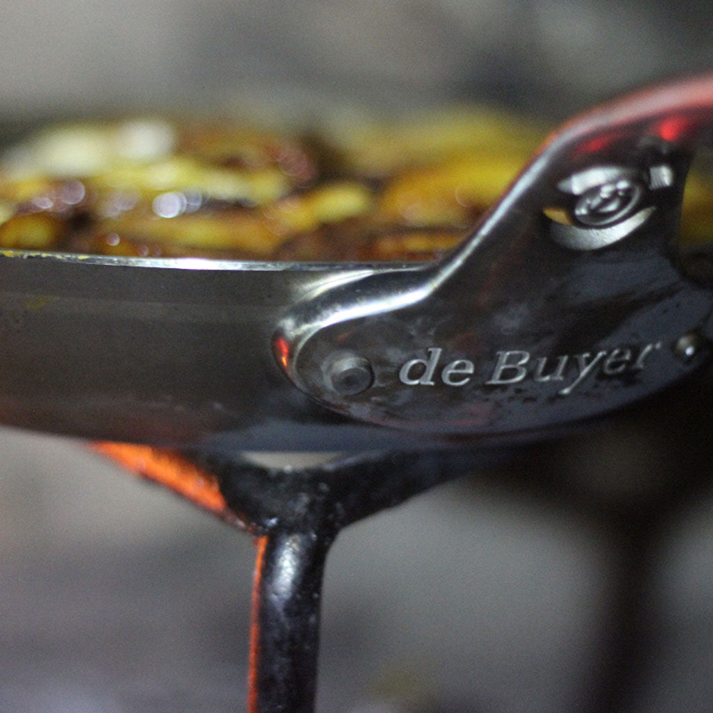 De Buyer - Sartén de cobre y acero inoxidable (mango de hierro,  profesional) : .es: Hogar y cocina
