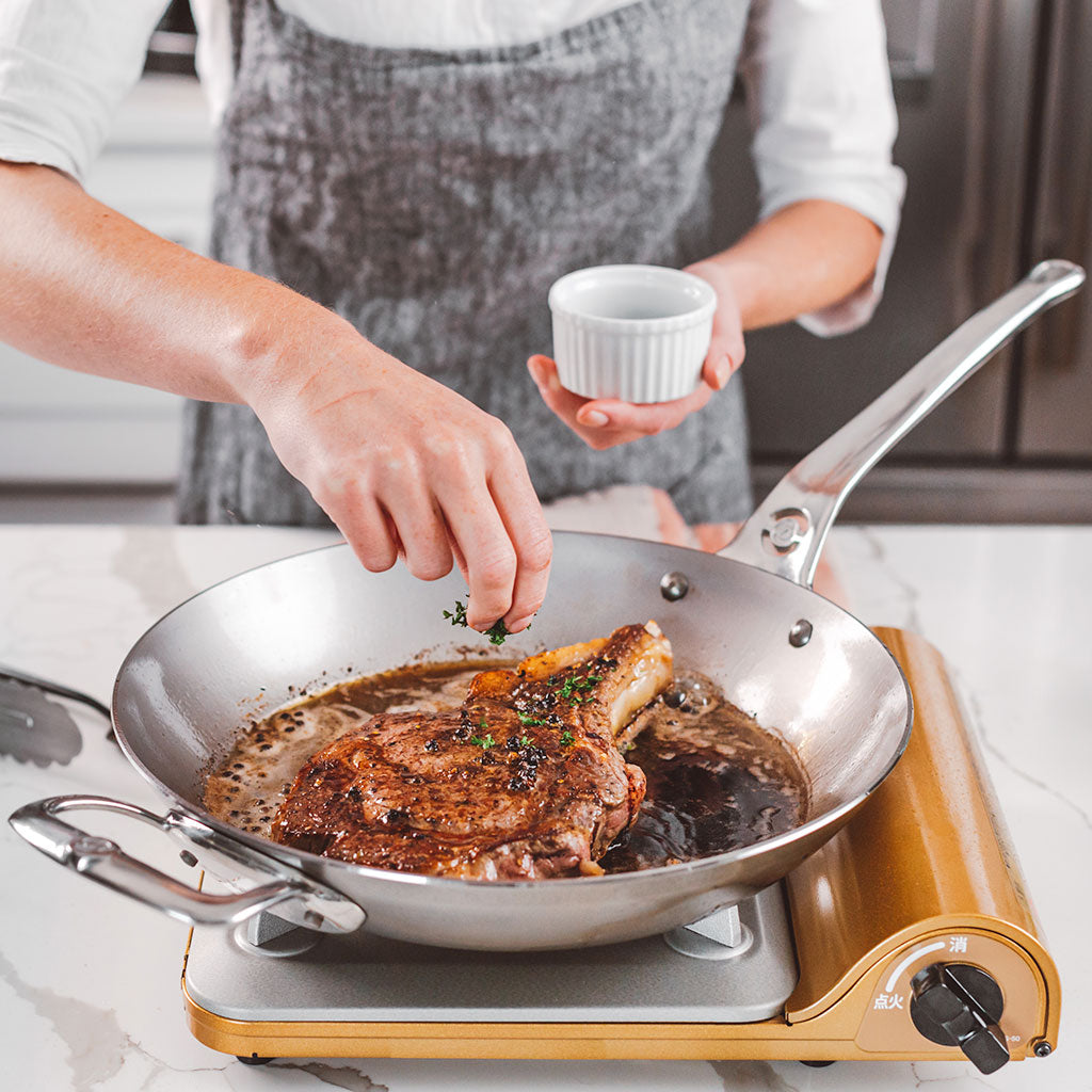 Cocinar con sartenes de acero inoxidable - Blog de Claudia&Julia