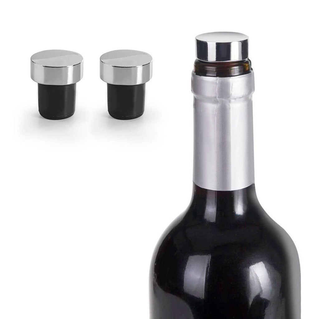 Set de dos tapones para vino Luxe de Ibili-IBI695029